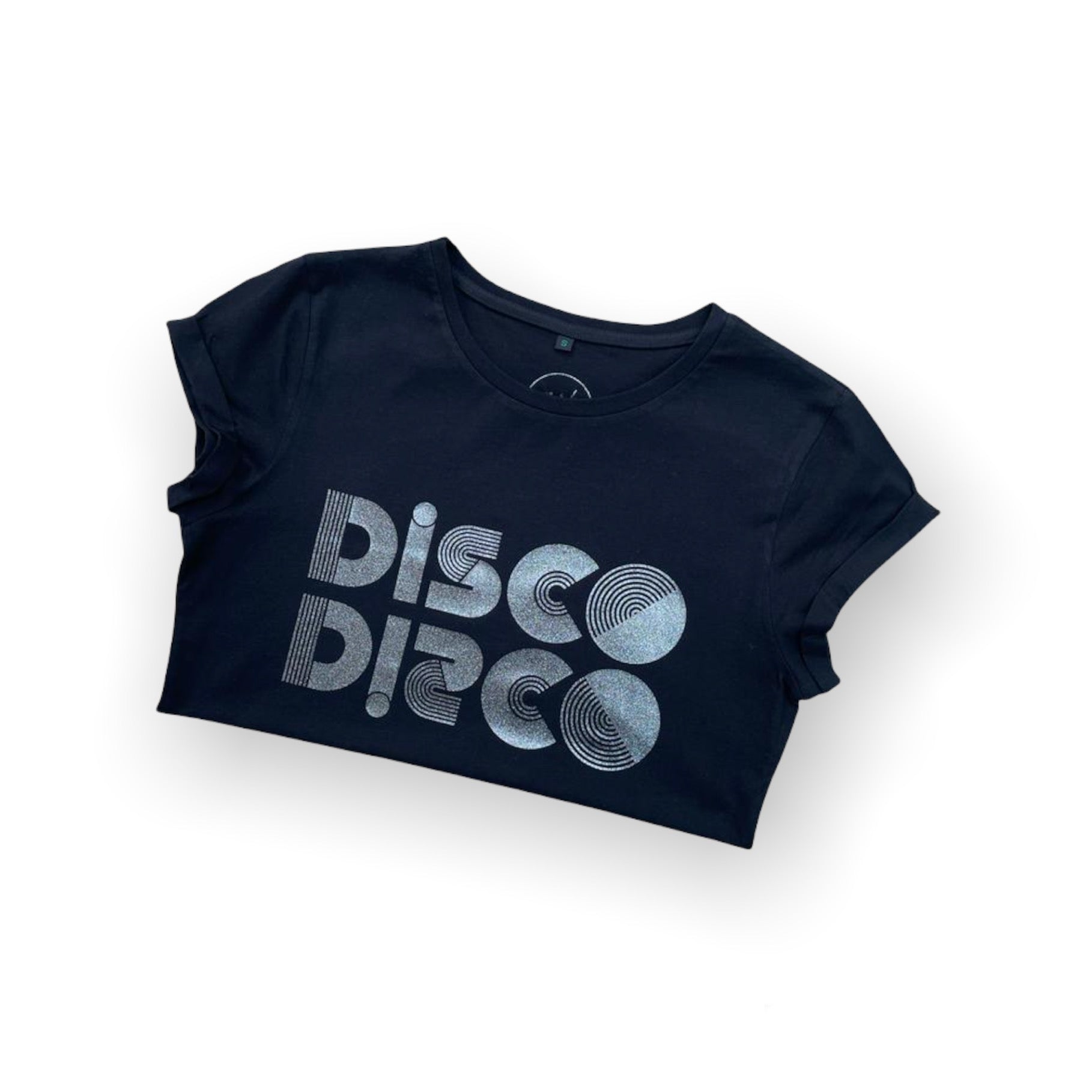 The Black and Silver Disco Ladies T-Shirt
