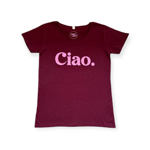 The Maroon Ciao Ladies T-Shirt