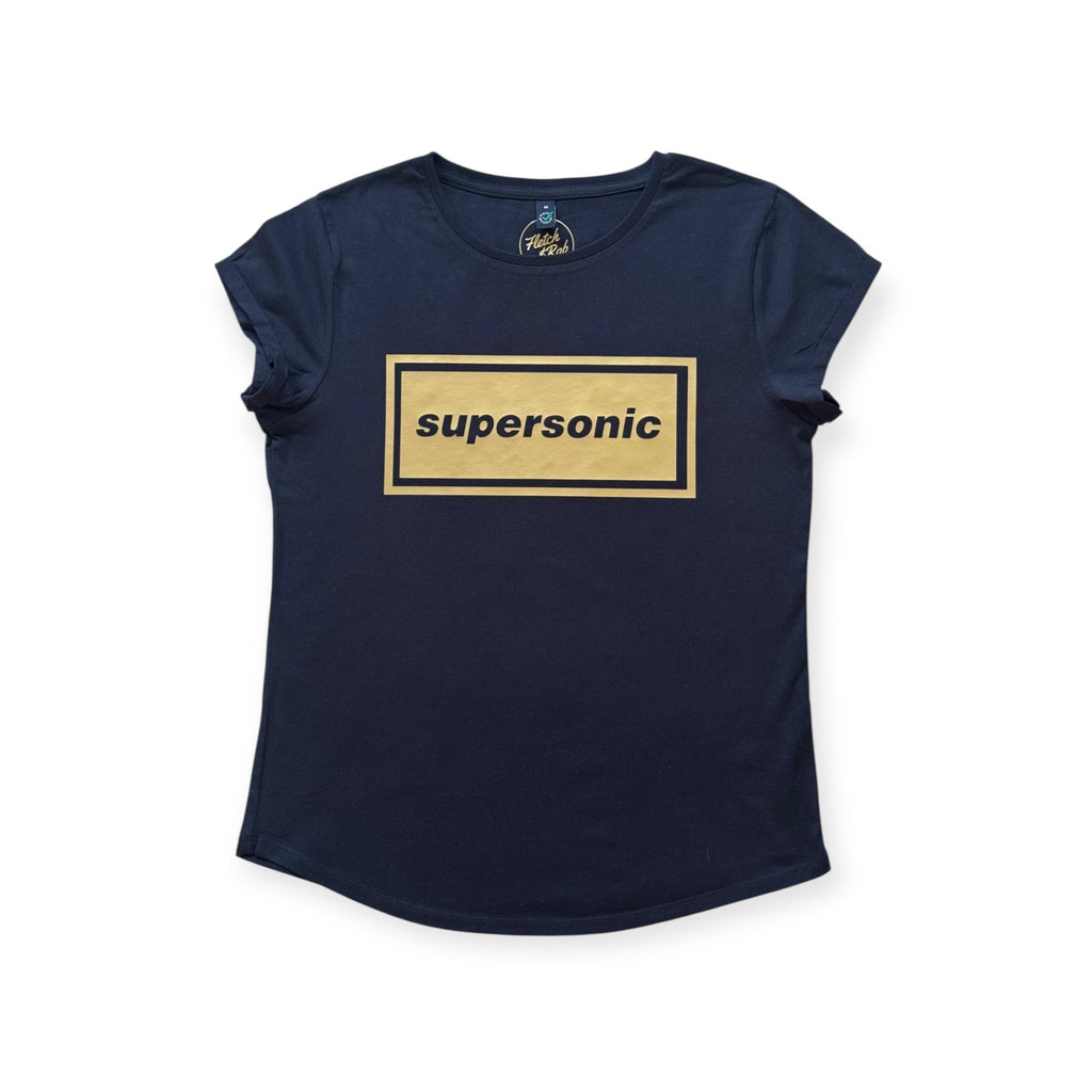 The Black and Gold Supersonic Ladies T-Shirt