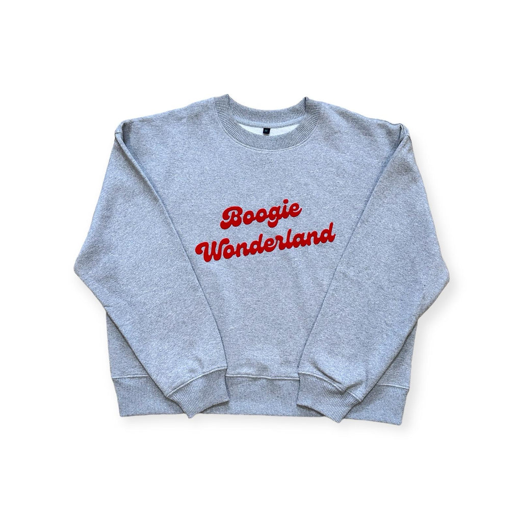 Boogie Wonderland Grey Marl Ladies Sweatshirt