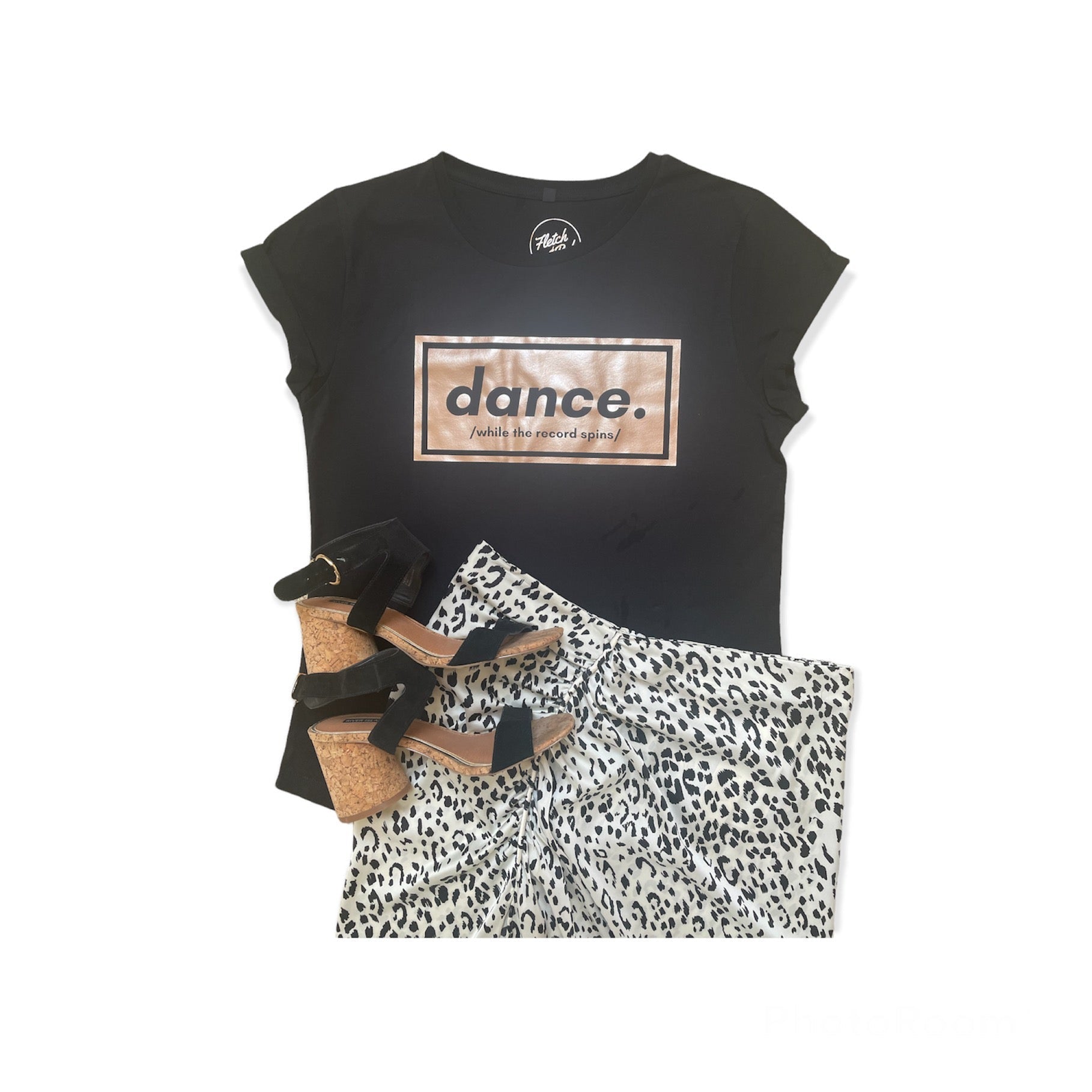 The Black Boxed Dance Ladies T-Shirt