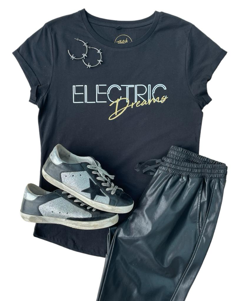 The Electric Dreams Ladies Black T-Shirt
