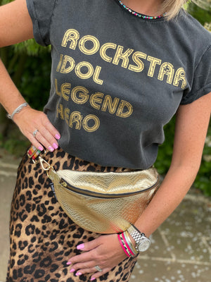 The Gold Rockstar Ladies T-Shirt