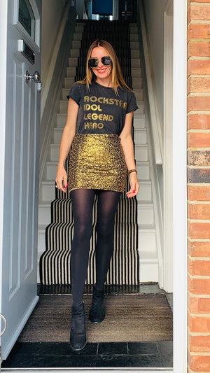 The Gold Rockstar Ladies T-Shirt