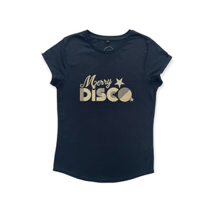 The Black and Sparkly Gold Christmas T-Shirt